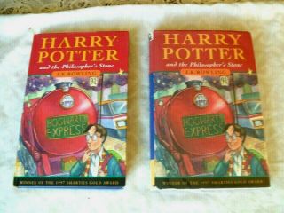 Harry Potter And Philosopher`s Stone - Bloomsbury 1997 10th Print - Hardback/dj