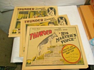 3 Vintage Thunder The Marvel Dog In " His Master 