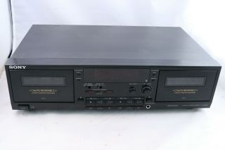 Vintage Sony Double Cassette Deck Player Recorder Tc - Wr690 Japan