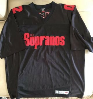 The Sopranos Vintage 2002 Hbo Tv Series Promo Football Jersey Xl T - Shirt