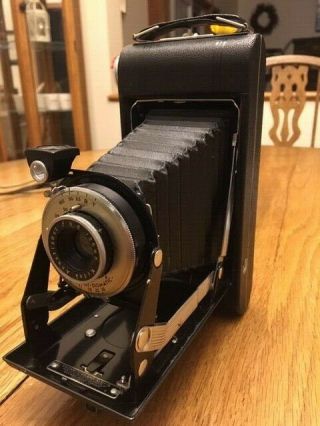 Vintage Eastman Kodak Vigilant Six - 16 Folding Bellows Camera 8.  8 126mm Minty