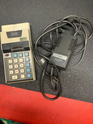 Canon Pocketronic - Calculator Vintage Japan.  With Power Supply