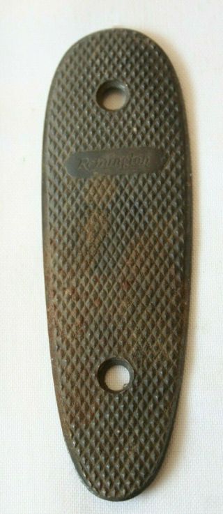 Vintage Remington Black Metal Aluminum Butt Plate Marked G24503 Model 8,  81