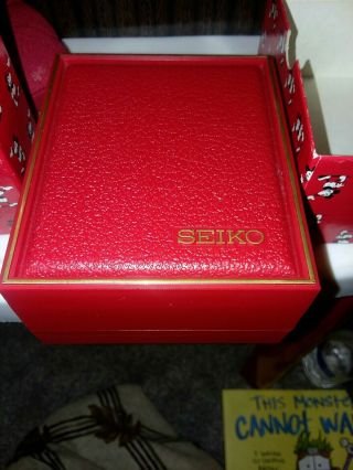 Vintage Disney Mickey Mouse Watch Seiko 60th Anniversary Quartz w/inse BOX ONLY 6