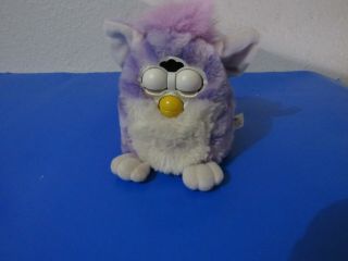 Vintage 1999 Furby Model 70 - 884 Special Limited Edition By Tiger Purple & White