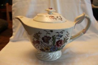 Vintage Vernon Kilns Teapot In May Flower Pattern