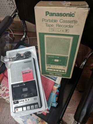 Vintage Panasonic Rq - 2785 Cassette Tape Player Recorder -