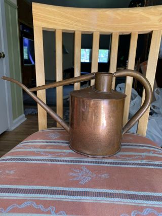 Haws Made In England Watering Pot Vintage Copper 1 Liter Collectible Authentic