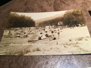 5 Vintage 1920 ' s Photo Postcards of Brown Mountain Beach,  Lenoir,  North Carolina 3