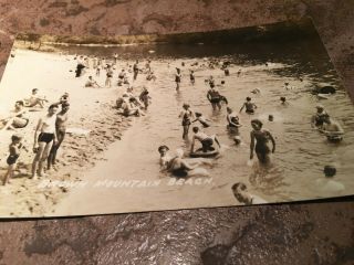 5 Vintage 1920 ' s Photo Postcards of Brown Mountain Beach,  Lenoir,  North Carolina 5