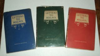 Letters To Malaya - 3 Vols - 1st Eds - Signed By Martyn Skinner W/ Corrections