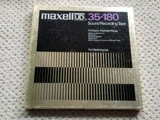 Maxell Ud 35 - 180 - 10.  5 " Metal Reel To Reel - 3600 Feet - Virgin Tape