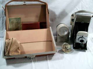Vintage Polaroid 80a Camera With Accessories And Case