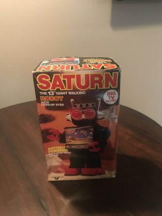 Vintage 13 " Walking Saturn Robot Tam Toys