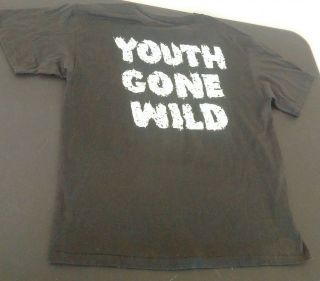 Vintage 1988 SKID ROW Concert Tour Music Shirt YOUTH GONE WILD L EMO 4