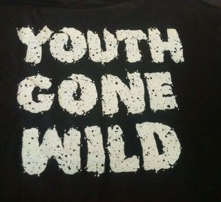 Vintage 1988 SKID ROW Concert Tour Music Shirt YOUTH GONE WILD L EMO 5