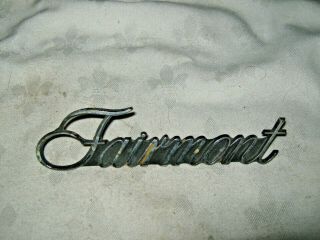 A Single Vintage Ford Fairmont,  Gs Script Xa Xb Lettering Boot Guard Badge