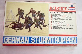 Vintage Ertl - Esci - German Sturmtruppen 8572 Kit 1/35 Scale - Nib