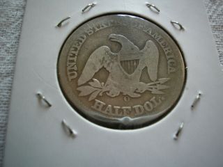 1854o Seated Liberty Silver Half Dollar Vintage 50c Coin