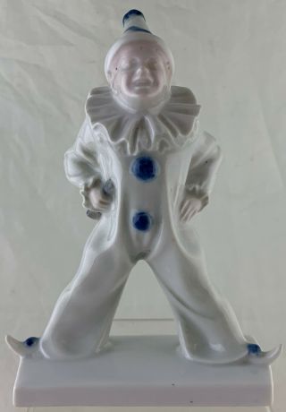 Vintage Porcelain Rosenthal Clown Pierrot Figurine Ferd Liebermann Mark
