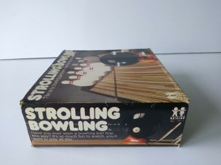 Vintage Tomy STROLLING BOWLING Portable,  Wind - Up Bowling Game Toy COMPLETE/WORKS 2