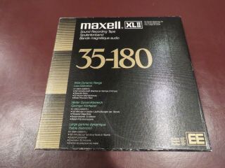 Maxell Xlii 35 - 180 Ee Reel To Reel Tape 10.  5 " X 1/4 "