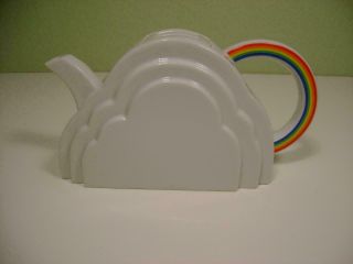Vtg 1978 Ceramic Rainbow & Cloud Teapot Vandor Imports Japan