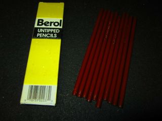 Vintage - 10 Eagle Berol Untipped Lead Drafting Pencils 314 Draughting