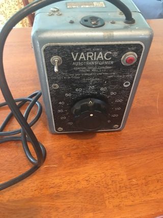 Vintage General Radio Variac W10mt3 10 Amp Auto Transformer