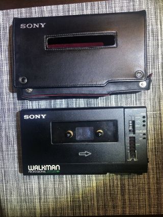 Sony Professional Cassette Walkman Wm - D6 & Case