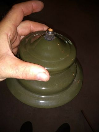 Vintage Coleman Military Lantern Ventilator Cap And Top Nut Parts