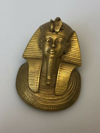 Vintage Metropolitan Museum Or Art - Mma King Tut Pharaoh Mask Pendant 1976