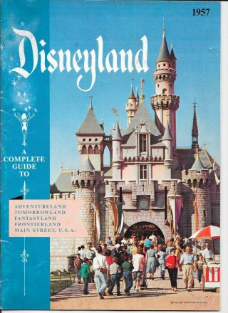Vintage A Complete Guide To Disneyland,  1957