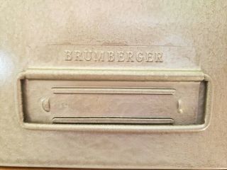 Vintage Brumberger Metal Double Layer Stereo Slide File in 3