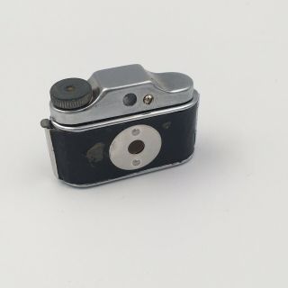 Vintage CRYSTAR Subminiature Mini Spy Camera w/Leather Case 3