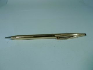 Vintage Cross Century Ballpoint Pen 14kt Rolled Gold Filled Body Usa