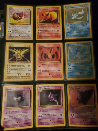 Vintage Pokemon Cards 13 Holos 52 Different Cards Total