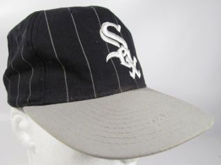 Chicago White Sox Hat Vintage Starter Pinstripe Mlb Snapback Cap