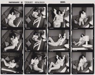 Vintage 1960s Nude,  Contact Sheet By Terry Sparks