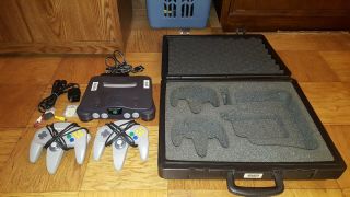 Vintage Nintendo 64 Console System Complete With Travel Case