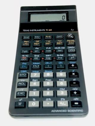 Vtg ‘90 Texas Instruments Ti - 60 Advanced Scientific Calculator (e19)