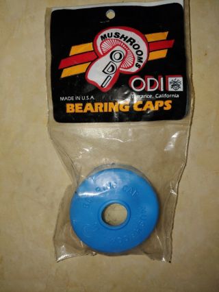 Odi Mushroom Bearing Cap BMX Old school vintage NOS Blue 6