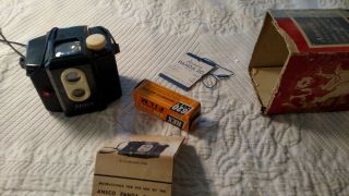 Ansco Panda Vintage Camera With Old Box