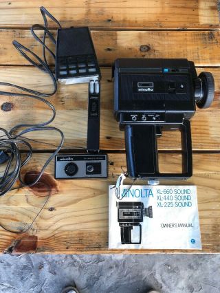 Vintage Minolta Xl 660 Sound 8 Movie Camera