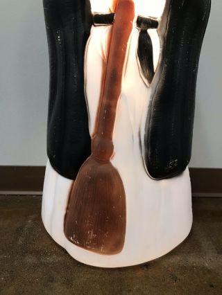 Vintage Empire Halloween Blow Mold Witch,  Broom 38” - Made in USA 4