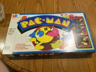 Vintage 1980 Milton Bradley Pac - Man Board Game 100 Complete