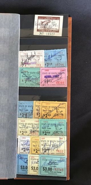 Vintage Hunting And Fishing License Stamps,  Appro 50 2