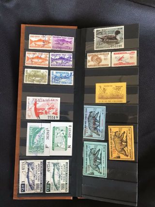 Vintage Hunting And Fishing License Stamps,  Appro 50 3