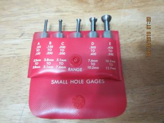 Vintage Starrett Small Hole Gauges No.  S 830 F