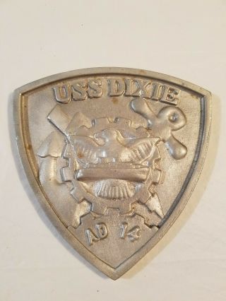 Vintage U.  S.  Navy Uss Dixie Ad 14 Wall Plaque